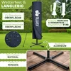 tillvex slnečník námornícka modrá Ø 300 cm závesný záhradný Náhľad obrázku produktu 8