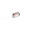 A single battery with two leads, isolated on a white background. Produktbild-Vorschau