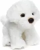 Kuscheltier Malteser weiß sitzend 13 cm Plüschhund Produktbild-Vorschau 1