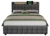 Gestoffeerd bed 160x200 cm met LED-verlichting, 2 Productafbeelding-voorbeeld 5