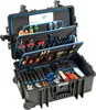 An open black tool case with various tools neatly organized inside. Náhľad obrázku produktu