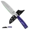 Nôž Fullhi Santoku, 5 palcov, kuchynský nôž, viacfarebný, z Náhľad obrázku produktu 5