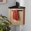 Gruppo lavabo angolare sospeso SKINO con rubinetto nero Anteprima dell’immagine prodotto 1