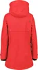 A red parka jacket shown from the back. Produktbild-Vorschau