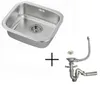 Ikea FYNDIG Spüle+Siphon Einbauspüle Sifon Küchenspüle Produktbild-Vorschau 1