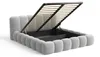 Chilly Möbel Design Polsterbett Stone 180x200 cm Samt Grau Produktbild-Vorschau 7