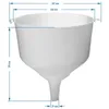MIKONI Trichter | Ø 25 cm | HOHER RAND | Weiß | Produktbild-Vorschau 2