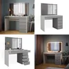 Schminktisch Vicco Elise Weiß/Grau/Grau 115 cm mit Produktbild-Vorschau 8