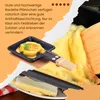 Padelle per raclette Syntrox quadrate con manico in bambù 8 Anteprima dell’immagine prodotto 7
