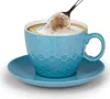 Cappuccino-Tassen Set 8 tlg., Keramik Tasse mit Untertasse, Produktbild-Vorschau 1