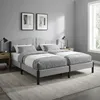 ML-Design Polsterbett 180x200 cm Grau Doppelbett mit Produktbild-Vorschau 10