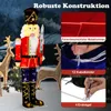 COSTWAY 157cm vánoční figurka louskáčka, svítící vánoční Náhled obrázku produktu 7