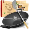 KRUSTENZAUBER 36cm Gusseisen Wok Induktion - Wokpfanne mit Produktbild-Vorschau 1