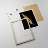 Gerahmtes Poster - Rahmen in heller Eiche - Golden Feder Produktbild-Vorschau 4