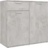 vidaXL Sideboard Betongrau 80x36x75 cm Holzwerkstoff Produktbild-Vorschau 2