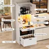 TWSOUL Buffet Mikrowellenregal mit Steckdosen & LED Produktbild-Vorschau 6