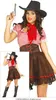 A woman wearing a cowgirl costume, with a close-up inset of the skirt. Náhled obrázku produktu