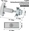 Ersatz-Automatenschloss, T-Griff, universal einsetzbar - Produktbild-Vorschau 5