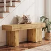 Massivholzbank, 120 cm lange Schuhbank, Produktbild-Vorschau 2