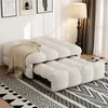 MODFU Canapé-lit extensible beige Fauteuil relax avec Voir les images du produit 1