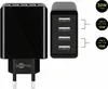 čtyřcestná nabíječka USB (30 W) černá Náhled obrázku produktu 6