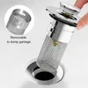 2x Edelstahl Waschbeckenstöpsel Pop Up Bodenablauf Filter Produktbild-Vorschau 6