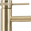 Rubinetto per lavabo Rea Lungo Grip High Brush Oro Anteprima dell’immagine prodotto 4