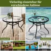 Stolik ogrodowy COSTWAY, stolik zewnętrzny Ø 70 cm z Podgląd zdjęcia produktu 6
