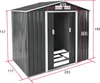 tectake® Gartenhaus mit Satteldach 214 x 130 x 185 cm Produktbild-Vorschau 7