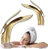 Goldener Waschbecken-Wasserhahn Sem-1073G Produktbild-Vorschau 1