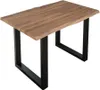 Esstisch Baumkante massiv Akazie stone 120 x 80 cm schwarz Produktbild-Vorschau 1