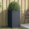 vidaXL Pflanzkübel Anthrazit 42x38x75 cm Stahl Produktbild-Vorschau 2