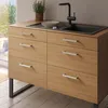 Orlando Edelstahl Möbelgriff LA 192mm eckig 12x6mm – matt Produktbild-Vorschau 2