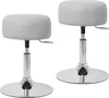 ML-Design 2x kozmetická stolička svetlosivá Ø 33 cm, Náhľad obrázku produktu 1