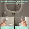 GIMBELEN Asymmetrischer Badezimmerspiegel mit Beleuchtung Produktbild-Vorschau 4