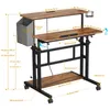 Iropro 80x60cm Stehpult Höhenverstellbar mit Steckdosen und Produktbild-Vorschau 2