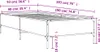 vidaXL Bettgestell Grau Sonoma 90x190 cm Holzwerkstoff und Produktbild-Vorschau 7