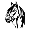 Wallity, Horse Head, Wanddeko, Schwarz, Metall, 40 x 55 cm Produktbild-Vorschau 3