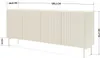 Sideboard MUTI 195 cm kaschmir riffeloptik push-to-open Produktbild-Vorschau 8