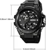 SKMEI 2031 Herrenmode Casual Sports Quarzuhr Dual Display Produktbild-Vorschau 3