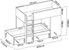Dmora Composizione Camera da Letto Pax 112x255x150h cm Anteprima dell’immagine prodotto 3
