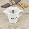 Dzbanek z miarką 250ml porcelana biała 10,5 x 9,5 cm Podgląd zdjęcia produktu 2