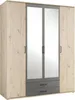 Kleiderschrank HARPER BELLAC BHT 159x197x54 cm braun Produktbild-Vorschau 6