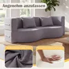 COSTWAY Schlafsofa, Boneless Sofa Bett mit 2 Bequemen Produktbild-Vorschau 5
