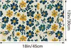 Boho-Tischsets 45x30 cm Leinen Blumen Abwischbar Set 4 Produktbild-Vorschau 3