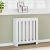 vidaXL Rivestimento per radiatori bianco 78x20x82 cm Anteprima dell’immagine prodotto 2