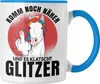 Trendation - Komm Noch Näher Und Es Klatscht Glitzer Tasse Produktbild-Vorschau 1