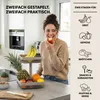 eluno 2-stöckige eckige Obstetagere / Brotkorb, Obstschale, Produktbild-Vorschau 2
