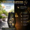 Formano Solarlaterne Außen Garten große Rattan Solar Produktbild-Vorschau 3