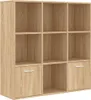 vidaXL Regál Sonoma Dub 98x30x98 cm odvodený výrobok z Náhľad obrázku produktu 1